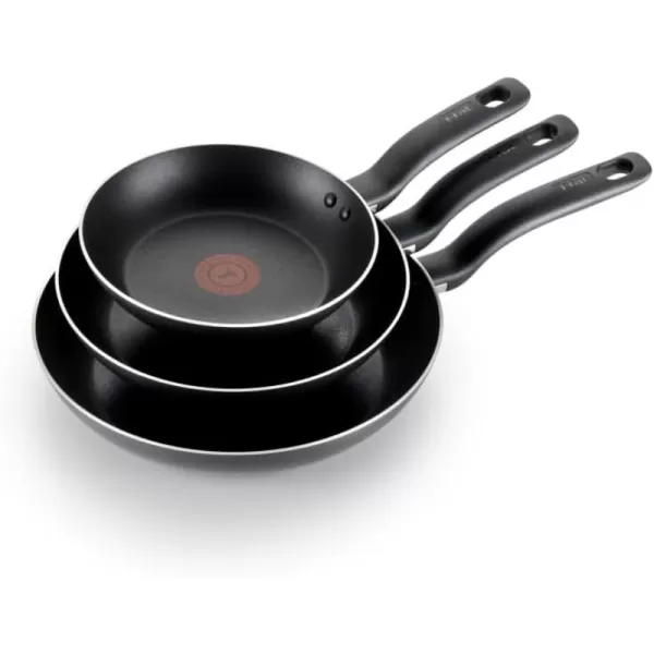 T-fal Ultimate Hard Anodized Nonstick Fry Pan Set 8, 10.25, 12 Inch Oven Safe 400F, Lid Safe 350F Cookware, Pots and Pans, Dishwasher Safe Black