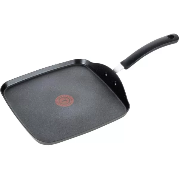 T-fal Ultimate Hard Anodized Nonstick Griddle 10.25 Inch Oven Broiler Safe 500F Cookware, Pots and Pans, Dishwasher Safe Grey