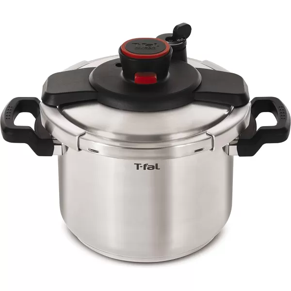T-fal Pressure Cooker Aluminum Pressure Canner, 22 Quart, 3 PSI Settings, Cookware, Pots and Pans, Large Capacity, Cooling Racks, Recipe Booket, Canning Vegetables, Meats, Poultry, Seafood, Silver