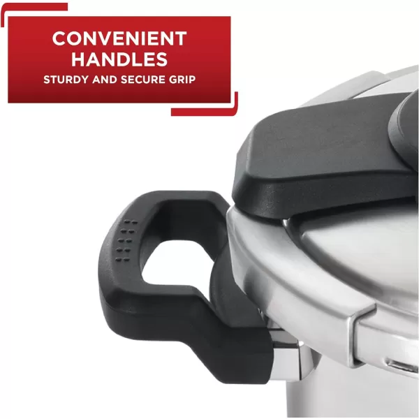 T-fal Pressure Cooker Aluminum Pressure Canner, 22 Quart, 3 PSI Settings, Cookware, Pots and Pans, Large Capacity, Cooling Racks, Recipe Booket, Canning Vegetables, Meats, Poultry, Seafood, Silver
