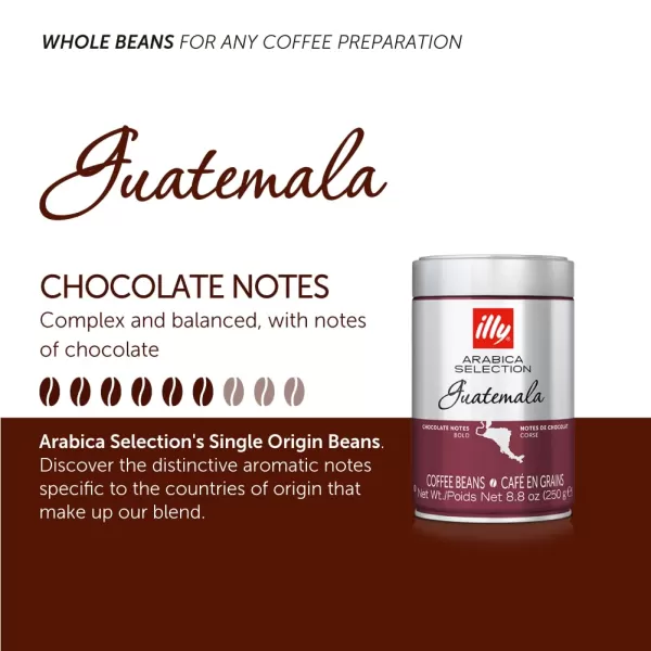 illy Arabica Selections Nicaragua Whole Bean Coffee, 100% Arabica Bean Single Origin Coffee, No Preservatives, 8.8oz 