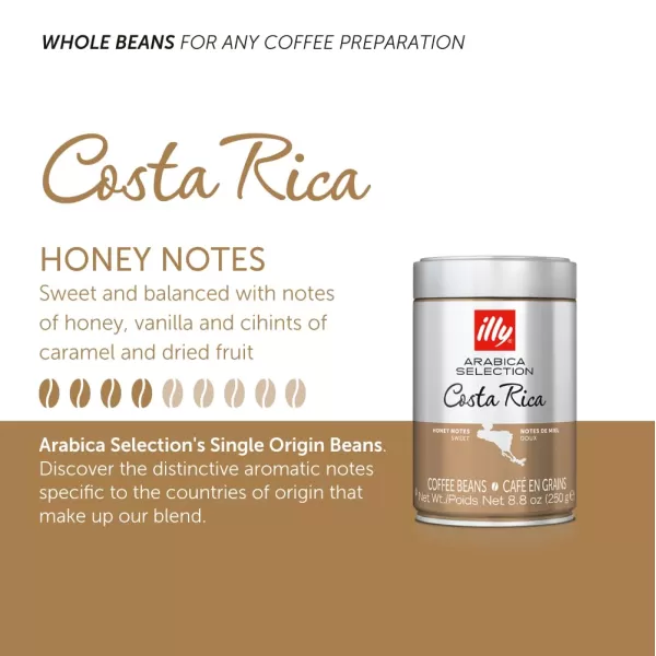 illy Arabica Selections Nicaragua Whole Bean Coffee, 100% Arabica Bean Single Origin Coffee, No Preservatives, 8.8oz 