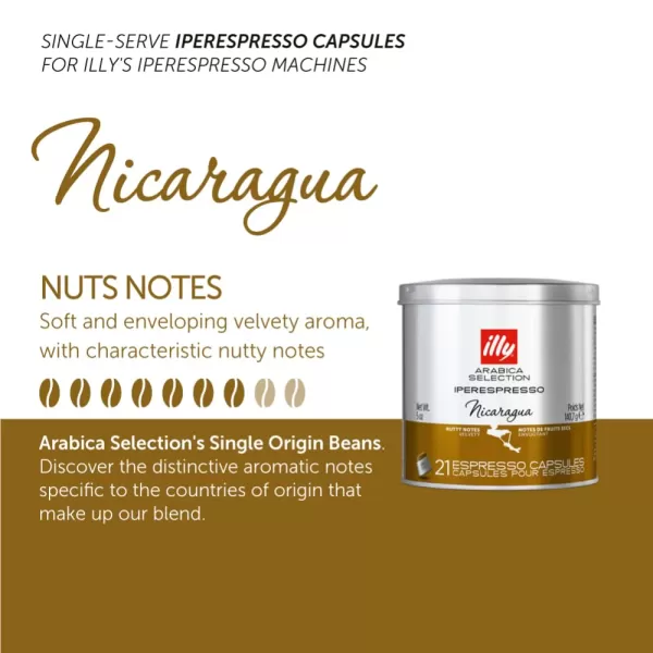 illy Coffee iperEspresso Capsules - Single-Serve Coffee Capsules &amp; Pods - Single Origin Coffee Pods – Intenso Dark Roast with Notes of Cocoa &amp; Fruit - For iperEspresso Capsule Machines – 21 Count