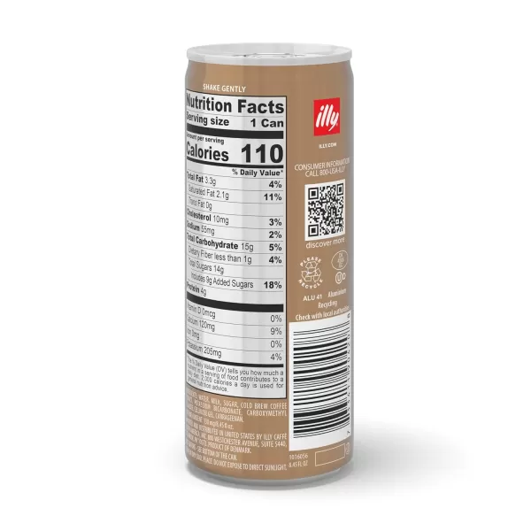 illy Ready To Drink Coffee - Cold Brew Cans - 100% Arabica Coffee - Smooth &amp; Refreshing Taste - Convenient, Easy to Carry Coffee Drink – 8.5 oz., 12 Pack