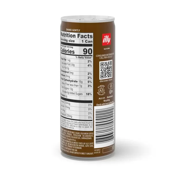 illy Ready To Drink Coffee - Cold Brew Cans - 100% Arabica Coffee - Smooth &amp; Refreshing Taste - Convenient, Easy to Carry Coffee Drink – 8.5 oz., 12 Pack