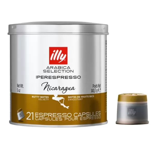 illy Coffee iperEspresso Capsules - Single-Serve Coffee Capsules &amp; Pods - Single Origin Coffee Pods – Intenso Dark Roast with Notes of Cocoa &amp; Fruit - For iperEspresso Capsule Machines – 21 Count