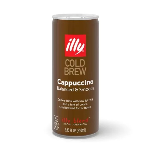 illy Ready To Drink Coffee - Cold Brew Cans - 100% Arabica Coffee - Smooth &amp; Refreshing Taste - Convenient, Easy to Carry Coffee Drink – 8.5 oz., 12 Pack