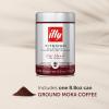 imageilly Ground Coffee Moka  100 Arabica Flavored Coffee Ground  Rich Aromatic Coffee Grounds Profile  Intenso Dark Roast  Warm Notes of Cocoa ampamp Dried Fruit  No Preservatives  88 OunceIntenso Bold Roast Ground Moka