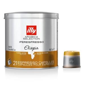 imageilly Coffee iperEspresso Capsules  SingleServe Coffee Capsules ampamp Pods  Single Origin Coffee Pods  Classico Medium Roast with Notes of Caramel  For iperEspresso Capsule Machines  21 CountEtiopia Single Origin Medium Roast