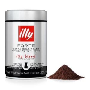 imageilly Ground Coffee Moka  100 Arabica Flavored Coffee Ground  Rich Aromatic Coffee Grounds Profile  Intenso Dark Roast  Warm Notes of Cocoa ampamp Dried Fruit  No Preservatives  88 OunceForte Extra Dark Roast Ground Drip