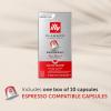 imageIlly Espresso Compatible Capsules  SingleServe Coffee Capsules ampamp Pods  Intenso Dark Roast  Notes Of Cocoa ampamp Dried Fruit Coffee Pods  For Nespresso Coffee Machines  10 CountClassico Medium Roast
