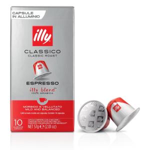 imageIlly Espresso Compatible Capsules  SingleServe Coffee Capsules ampamp Pods  Intenso Dark Roast  Notes Of Cocoa ampamp Dried Fruit Coffee Pods  For Nespresso Coffee Machines  10 CountClassico Medium Roast