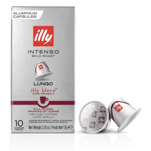 imageIlly Espresso Compatible Capsules  SingleServe Coffee Capsules ampamp Pods  Intenso Dark Roast  Notes Of Cocoa ampamp Dried Fruit Coffee Pods  For Nespresso Coffee Machines  10 CountLungo Bold Roast
