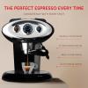 imageIlly X71 Espresso SingleServe Machine Barista Quality Espresso Machine with Milk Frother Steam Wand for IperEspresso Capsules 15bar BlackBlack