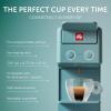 imageIlly Y33 Espresso Machine Single Serve Coffee Machine for IperEspresso Capsules Single Cup Espresso Maker 19bar BlackAmalfi Blue