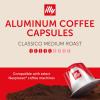 imageilly Aluminum Espresso Capsules  Compatible with Nespresso Machines  Classico Medium Roast Coffee MildampampBalancedNotes of CaramelOrange BlossomampampJasmine Single Serve Capsules  10 Count Pack of 5Classico Medium Roast