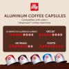 imageilly Aluminum Espresso Capsules  Compatible with Nespresso Machines  Classico Medium Roast Coffee MildampampBalancedNotes of CaramelOrange BlossomampampJasmine Single Serve Capsules  10 Count Pack of 5Variety Pack