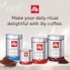 imageIlly Ground Espresso Coffee Classico Medium Roast  Mild ampamp Balanced  100 Arabica  PreGround for Espresso  Pressurized Packaging Sealed for Freshness  88oz Pack of 2Classico Medium Roast Ground Espresso