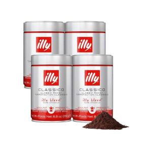 imageIlly Ground Espresso Coffee Classico Medium Roast  Mild ampamp Balanced  100 Arabica  PreGround for Espresso  Pressurized Packaging Sealed for Freshness  88oz Pack of 2Classico Medium Roast Ground Moka
