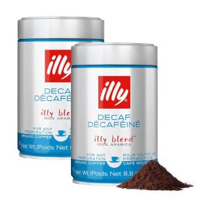 imageIlly Ground Espresso Coffee Classico Medium Roast  Mild ampamp Balanced  100 Arabica  PreGround for Espresso  Pressurized Packaging Sealed for Freshness  88oz Pack of 2Decaf Medium Roast Ground Espresso