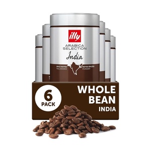 image:imageilly Whole Bean Coffee Brasile Medium Roast 88oz 6 Pack  Regenerative Agriculture 100 Arabica Premium Italian Coffee Ideal for Espresso Drip Moka and French PressIndia Single Origin Dark Roast