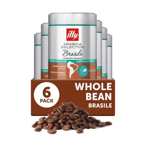 image:imageilly Whole Bean Coffee Brasile Medium Roast 88oz 6 Pack  Regenerative Agriculture 100 Arabica Premium Italian Coffee Ideal for Espresso Drip Moka and French PressBrasile Regenerative Agriculture