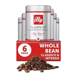 image:imageilly Whole Bean Coffee Brasile Medium Roast 88oz 6 Pack  Regenerative Agriculture 100 Arabica Premium Italian Coffee Ideal for Espresso Drip Moka and French PressClassicoIntenso