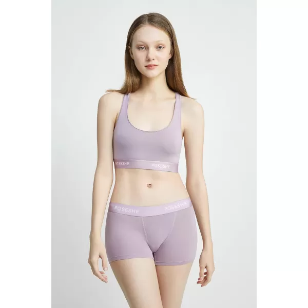 POSESHE Women's High Waisted Boxer Briefs with Crotch Lining, 3" Inseam and Ultra-soft MicroModal, S-3XL