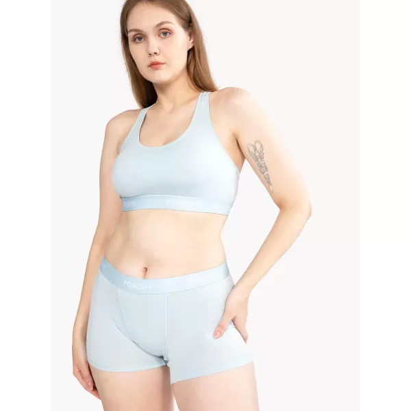POSESHE Women's High Waisted Boxer Briefs with Crotch Lining, 3" Inseam and Ultra-soft MicroModal, S-3XL