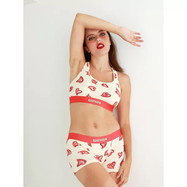 POSESHE Women's High Waisted Boxer Briefs with Crotch Lining, 3" Inseam and Ultra-soft MicroModal, S-3XL