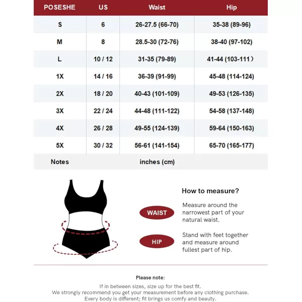 POSESHE Women's Micro-Modal Brief Underwear, Bikini Panties For Women Pack, Available in Plus Size