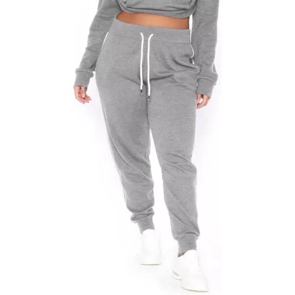 POSESHE Women L-5X Plus Size High Waisted Sweatpants Drawstring Jogger Pants Tapered Athletic Workout Yoga Lounge Pants