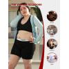 imagePOSESHE Womens Boxer Briefs 6quot Inseam Ultrasoft MicroModal Boyshorts Underwear S5XLBlack  3 Pack
