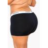imagePOSESHE Womens Boxer Briefs 6quot Inseam Ultrasoft MicroModal Boyshorts Underwear S5XLBlack