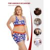 imagePOSESHE Womens Boxer Briefs 6quot Inseam Ultrasoft MicroModal Boyshorts Underwear S5XLRed  Blue
