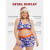 imagePOSESHE Womens Boxer Briefs 6quot Inseam Ultrasoft MicroModal Boyshorts Underwear S5XLRed  Blue