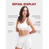 imagePOSESHE Womens Boxer Briefs 6quot Inseam Ultrasoft MicroModal Boyshorts Underwear S5XLWhite