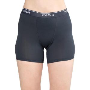 imagePOSESHE Womens Boxer Briefs 6quot Inseam Ultrasoft MicroModal Boyshorts Underwear S5XLDeep Grey