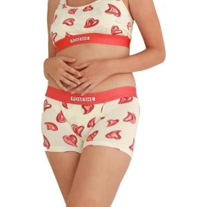 imagePOSESHE Womens Boxer Briefs 6quot Inseam Ultrasoft MicroModal Boyshorts Underwear S5XLRed Lips