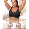 imagePOSESHE Womens Wirefree Bras Full Coverage No Underwire Everyday Bras Comfortable Wireless Padded TShirt BraletteBlack