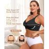 imagePOSESHE Womens Wirefree Bras Full Coverage No Underwire Everyday Bras Comfortable Wireless Padded TShirt BraletteBlack