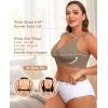imagePOSESHE Womens Wirefree Bras Full Coverage No Underwire Everyday Bras Comfortable Wireless Padded TShirt BraletteCoffee