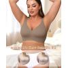 imagePOSESHE Womens Wirefree Bras Full Coverage No Underwire Everyday Bras Comfortable Wireless Padded TShirt BraletteCoffee
