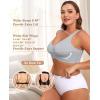 imagePOSESHE Womens Wirefree Bras Full Coverage No Underwire Everyday Bras Comfortable Wireless Padded TShirt BraletteGrey