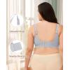 imagePOSESHE Womens Wirefree Bras Full Coverage No Underwire Everyday Bras Comfortable Wireless Padded TShirt BraletteGrey