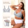 imagePOSESHE Womens Wirefree Bras Full Coverage No Underwire Everyday Bras Comfortable Wireless Padded TShirt BraletteGrey