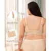 imagePOSESHE Womens Wirefree Bras Full Coverage No Underwire Everyday Bras Comfortable Wireless Padded TShirt BraletteNude
