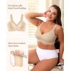 imagePOSESHE Womens Wirefree Bras Full Coverage No Underwire Everyday Bras Comfortable Wireless Padded TShirt BraletteNude