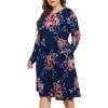Navy Blue Floral