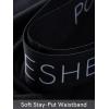 imagePOSESHE Womens High Waisted Boxer Briefs with Crotch Lining 6quot Inseam and Ultrasoft MicroModal S3XLHigh Waist  All Black